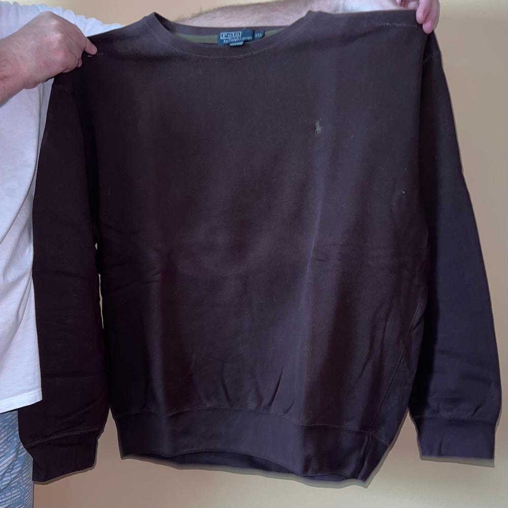Polo by Ralph Lauren Crew Neck Pullover, Size XXL, Color: Brown